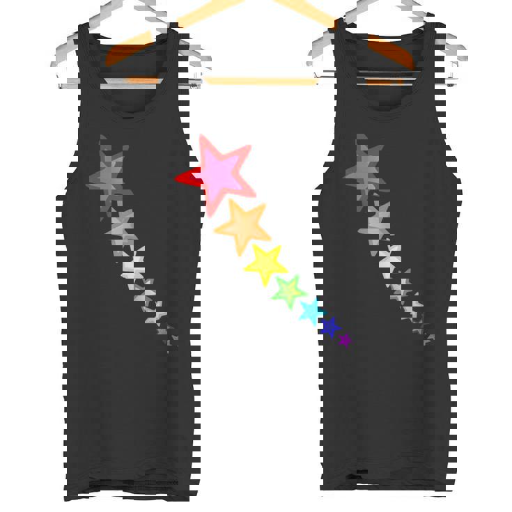 レインボーカラーの星。 タンクトップ