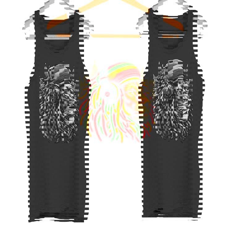 レゲエ服 メンズ ルーツ ラスタライオン 420 ジャマイカ タンクトップ