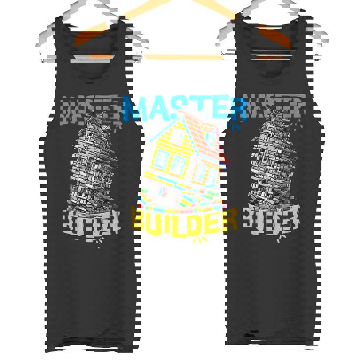 レゴのレンガ造りマスタービルダー面白い曲がった家。 タンクトップ