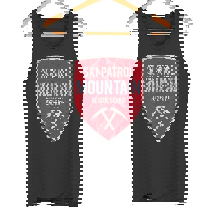 レスキュー隊スキーパトロールレトロスノーボードウィンターリゾート タンクトップ