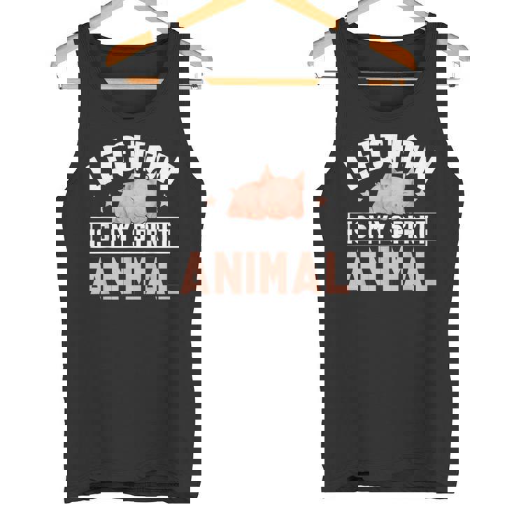 レチョンは私の精神動物です面白いですlechon Pinoy タンクトップ