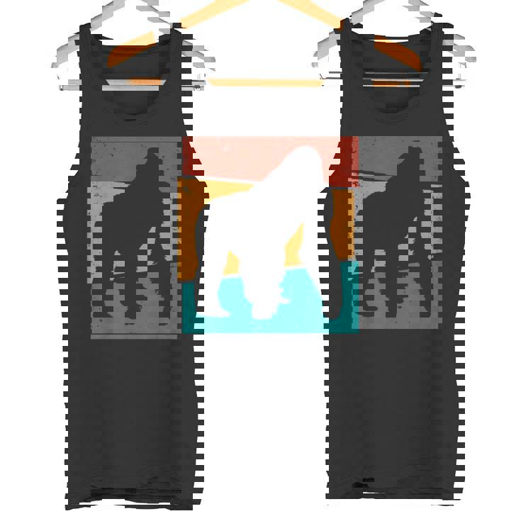 レトロ ゴリラ I エステティック ゴリラ I モンキー I ゴリラ タンクトップ