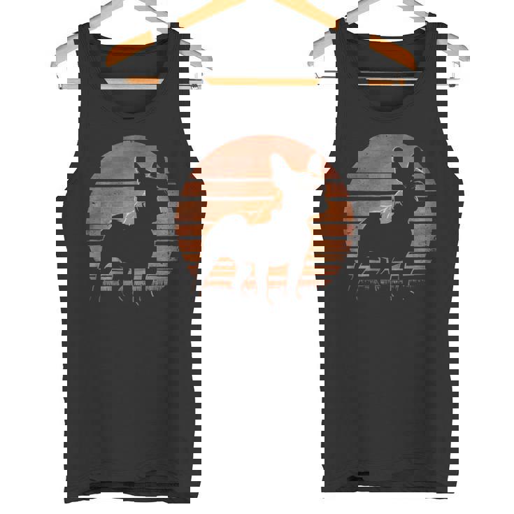 レトロ デザイン フレンチ ブルドッグ タンクトップ