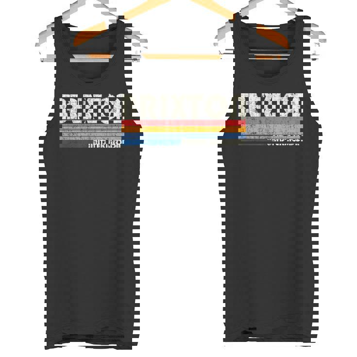 レトロ ヴィンテージ 70年代 80年代スタイル ブリクストン、イギリス タンクトップ