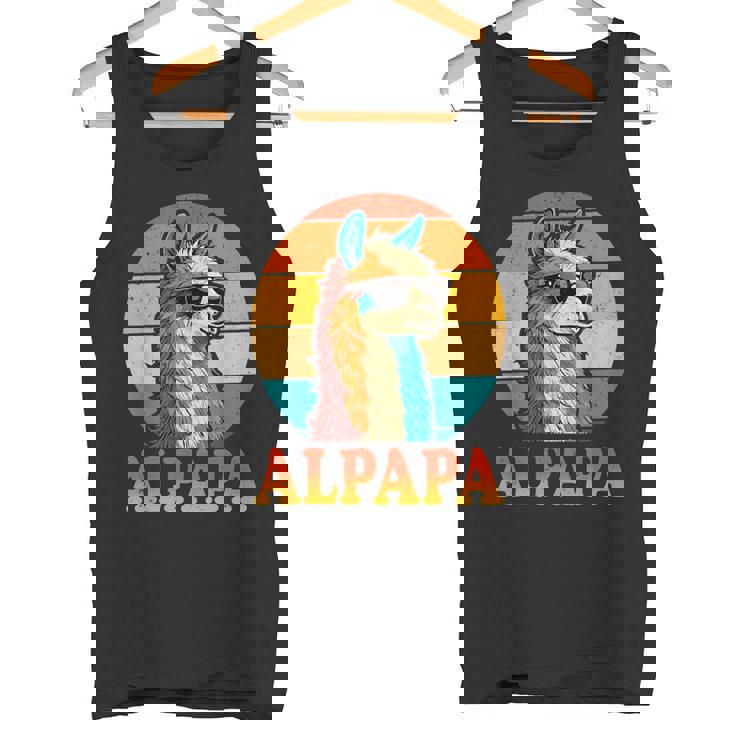 レトロ ヴィンテージ Alpapa アルパカ 恋人 ラマ 父の日 タンクトップ