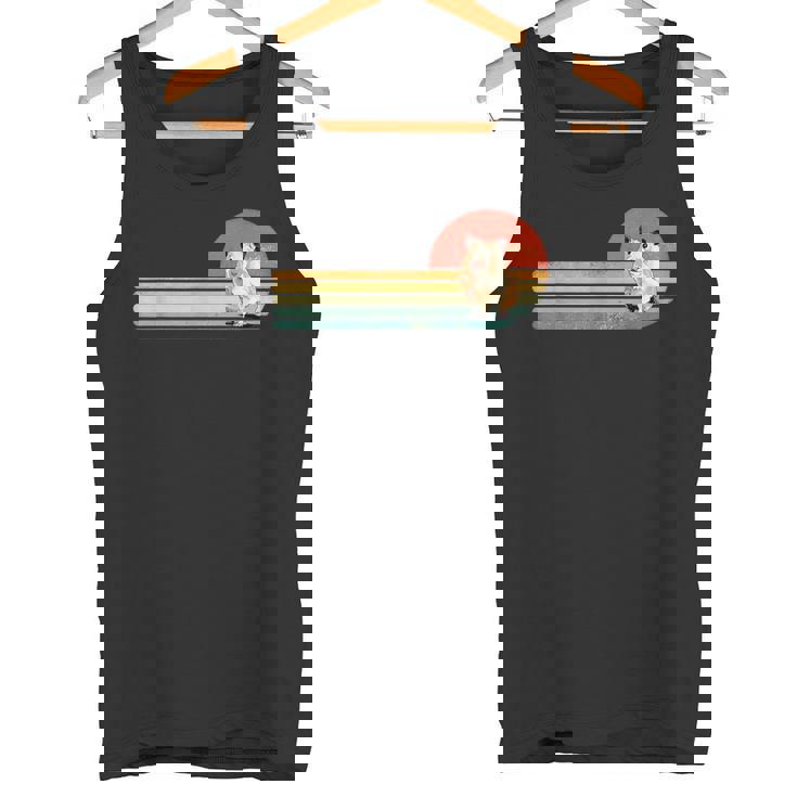 レトロ ヴィンテージ カワイイ ハムスター げっ歯類 ペット 動物 ハムスター 恋人 タンクトップ