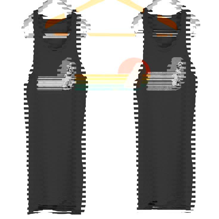 レトロ ヴィンテージ シーズー 子犬 ペット 犬 恋人 シーズー ママ お父さん タンクトップ