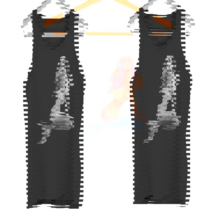 レトロ ヴィンテージ ピンナップ ガール マーメイド タンクトップ