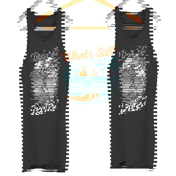 レトロup スタンドアップパドルボード スケルトンup ビーチとは タンクトップ