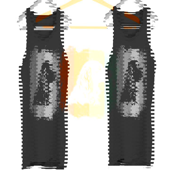 レトロなデザインのアメリカンコッカースパニエルドッグ タンクトップ