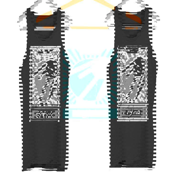 レトロソビエトプロパガンダスプートニクソ連ロシア語 タンクトップ