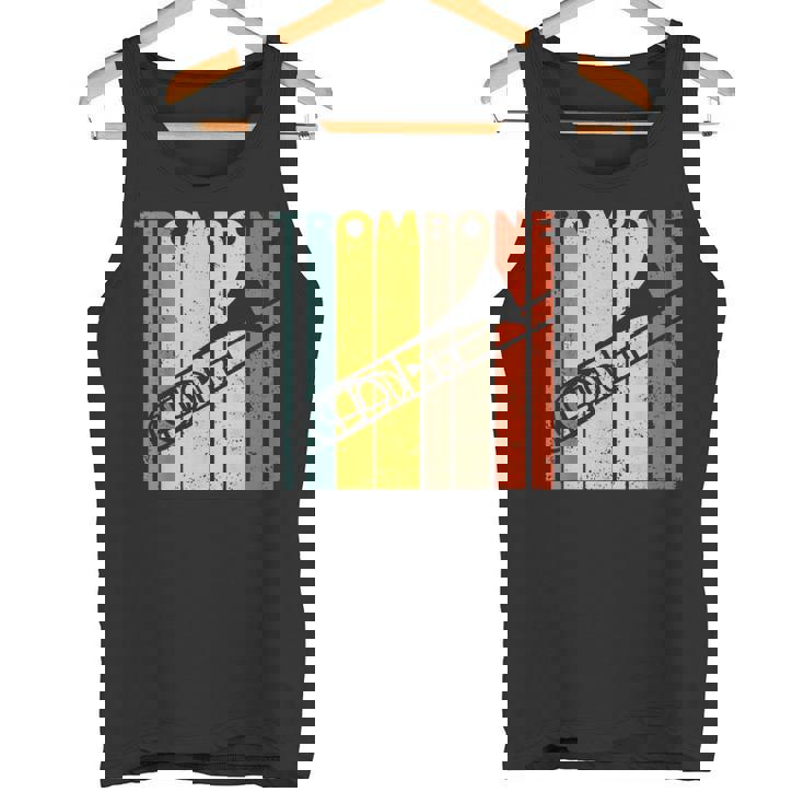 レトロトロンボーン I 吹奏楽部 I ミュージシャン I トロンボーン タンクトップ