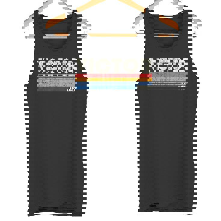 レトロヴィンテージ 70年代 80年代スタイル ビクター、Id タンクトップ