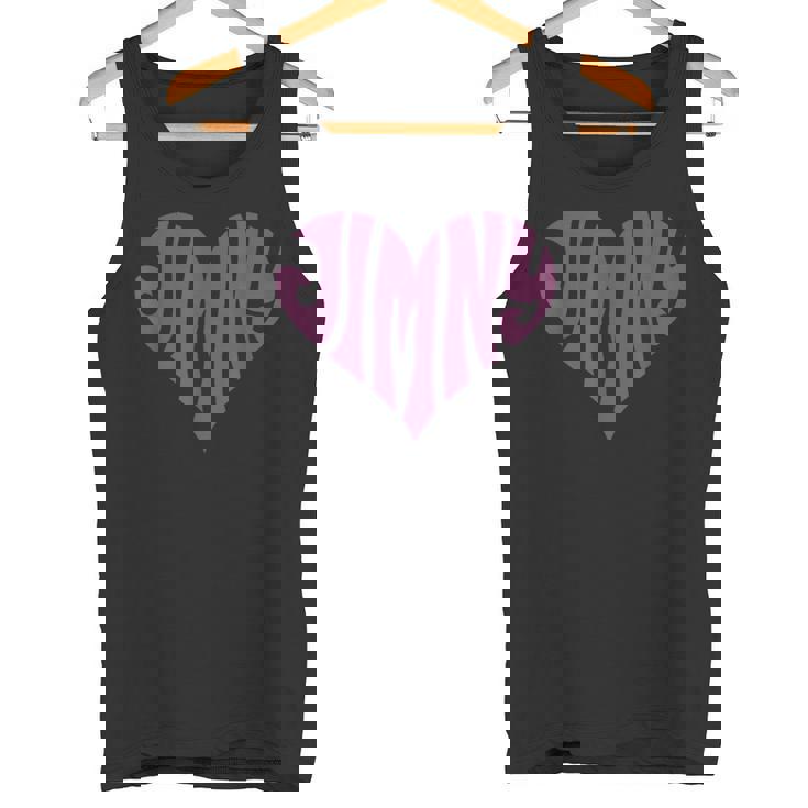 レトロヴィンテージスタイル ラブハートフィット ジムニーパープル タンクトップ