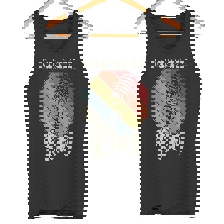 レトロ・カラオケ・シング・パーティー・ミュージック For Karaoke King タンクトップ