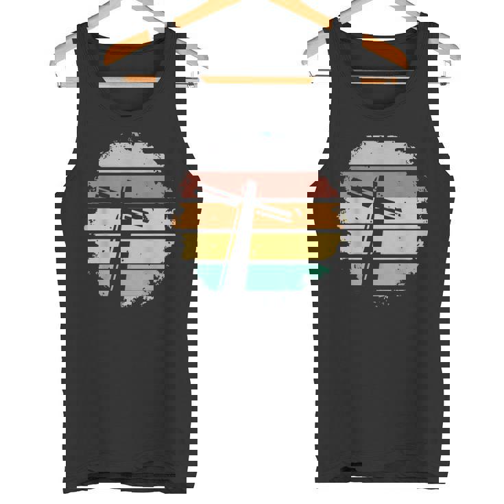 レトロ・ヴィンテージ・クロスデザイン・ジーザス タンクトップ