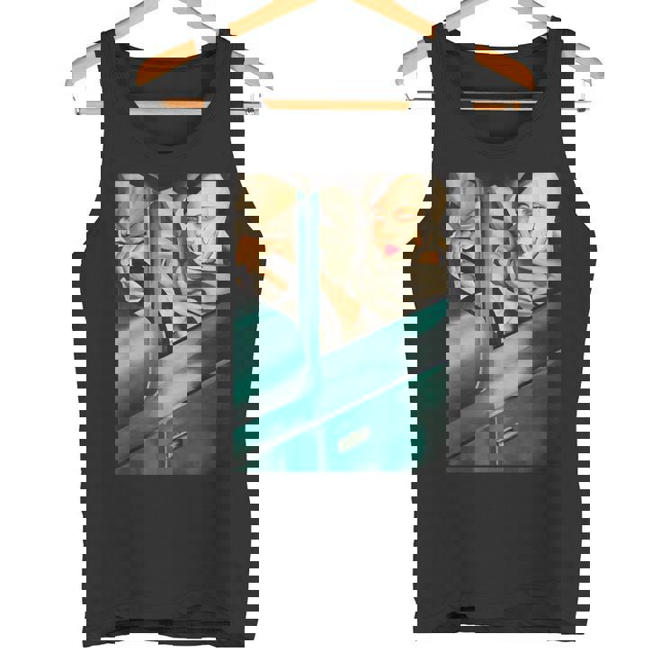 レンピカセルフポートレートの絵画autoportrait タマラ・ド・レンピッカ タンクトップ