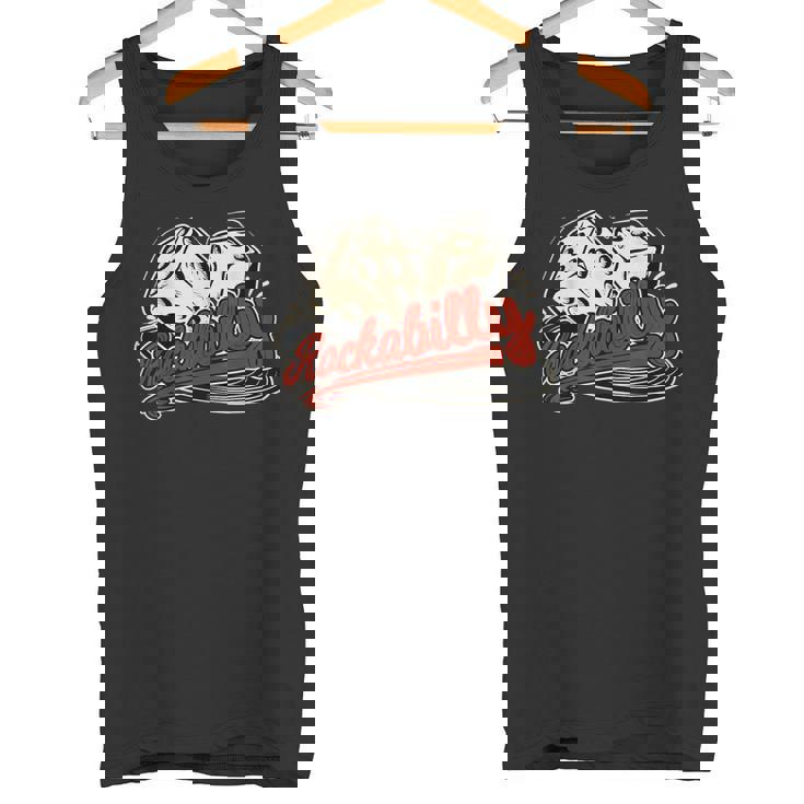 ロカビリーロックミュージックレトロキューブビニール1950sロッカー タンクトップ