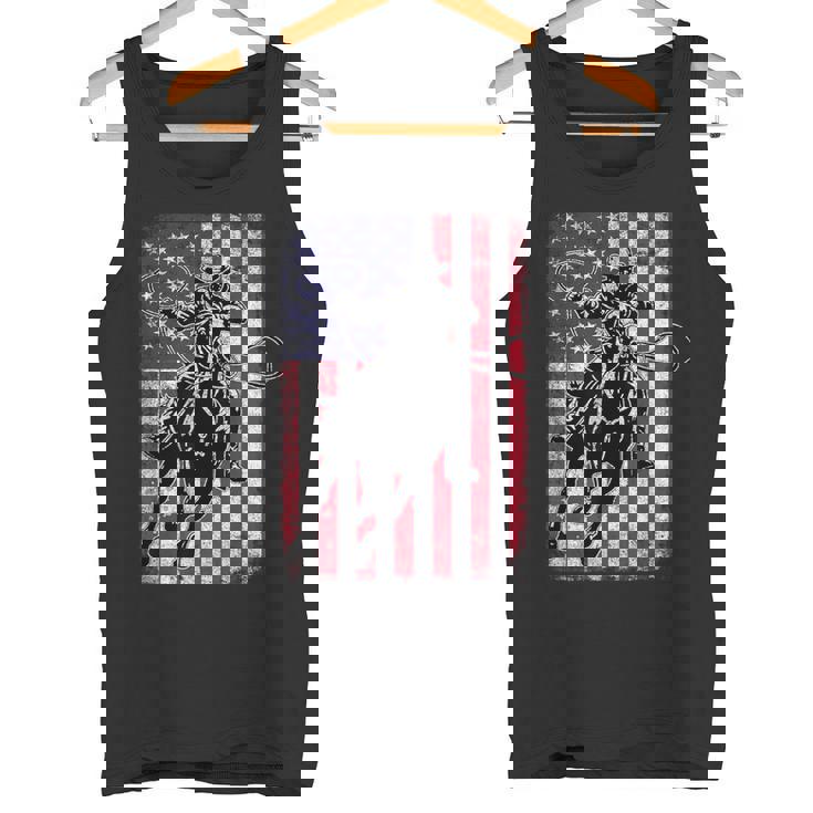 ロデオ 馬 アメリカ国旗 アメリカ カントリー カウボーイ ウェスタン タンクトップ