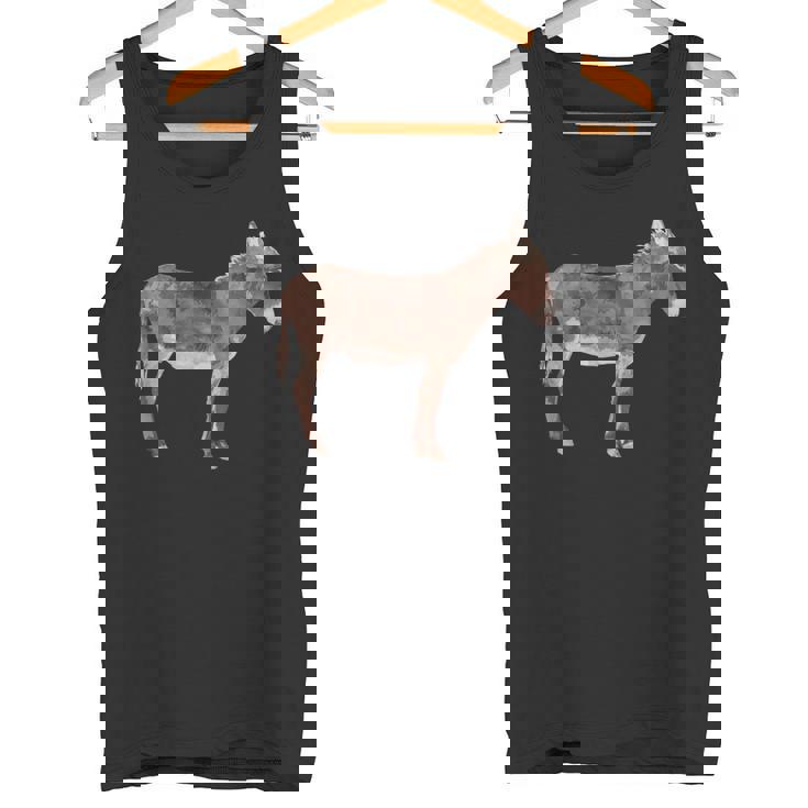 ロバ好きへのロバギフト 家畜 ロバ タンクトップ