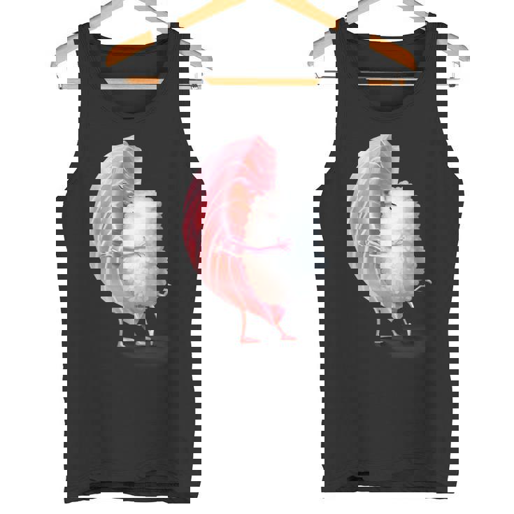 ロマンチック ピンク まぐろ 寿司 ハグ&キス 日本食通 タンクトップ