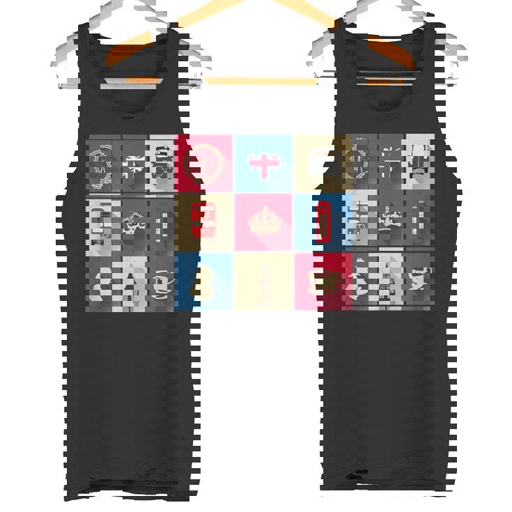 ロンドンバス スカイライン イギリス国旗 ユニオンジャック タンクトップ