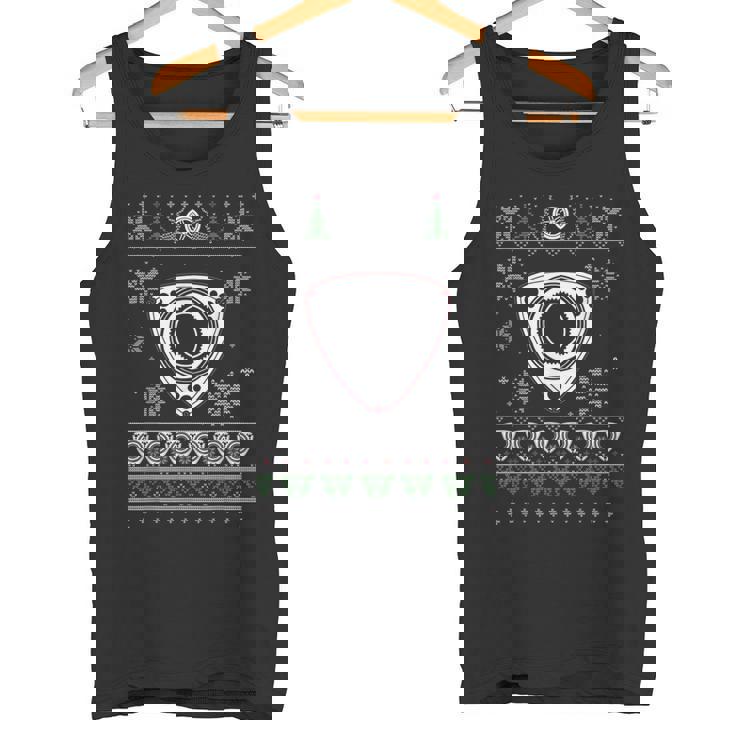 ロータリーエンジン スポーツ 車 恋人 醜いクリスマスデザイン タンクトップ