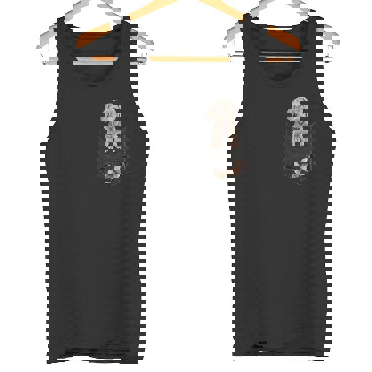 ワイマラナー愛好家のためのファニーワイマラナー ポケットに入ったワイマラナー タンクトップ