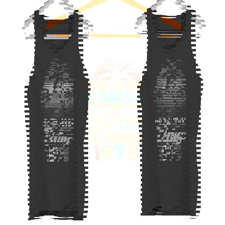 ヴィンテージ 1975 パームツリー サンセット 50歳 誕生日 レトロ タンクトップ