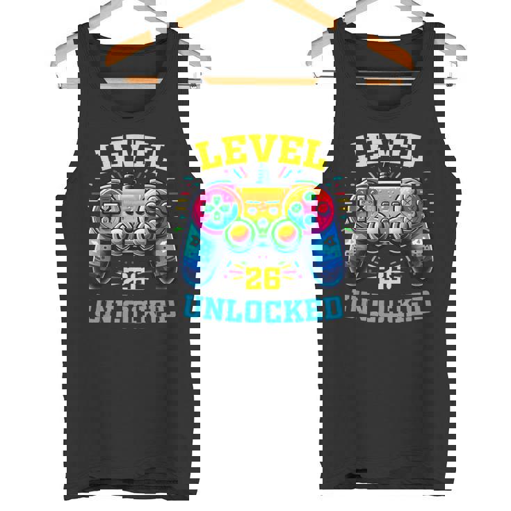 ヴィンテージ 26歳の誕生日 ゲーマー 26歳のギフト 26歳の誕生日 タンクトップ