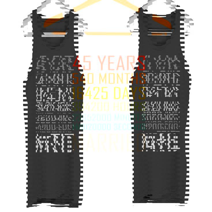 ヴィンテージ 45年 540ヶ月 結婚45周年 記念日 タンクトップ