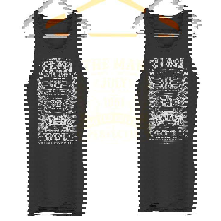 ヴィンテージ 74歳の男性向けギフト 1951年7月 74歳の誕生日 タンクトップ