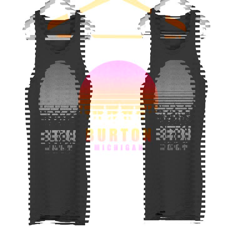 ヴィンテージ Burton Michigan Mi レトロ 70年代 80年代 グラフィック お土産 タンクトップ