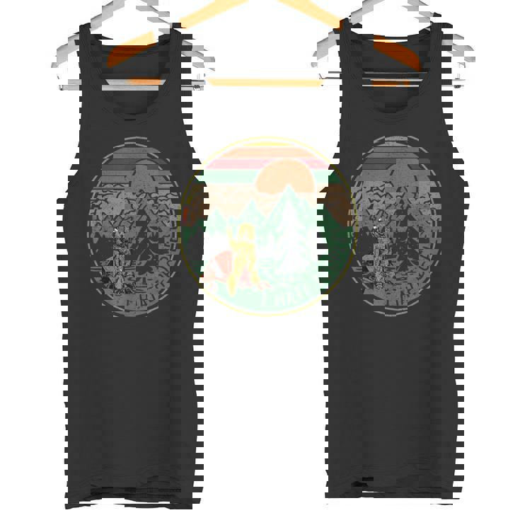 ヴィンテージ キャンプ I Hate People 面白いキャンプギフト タンクトップ