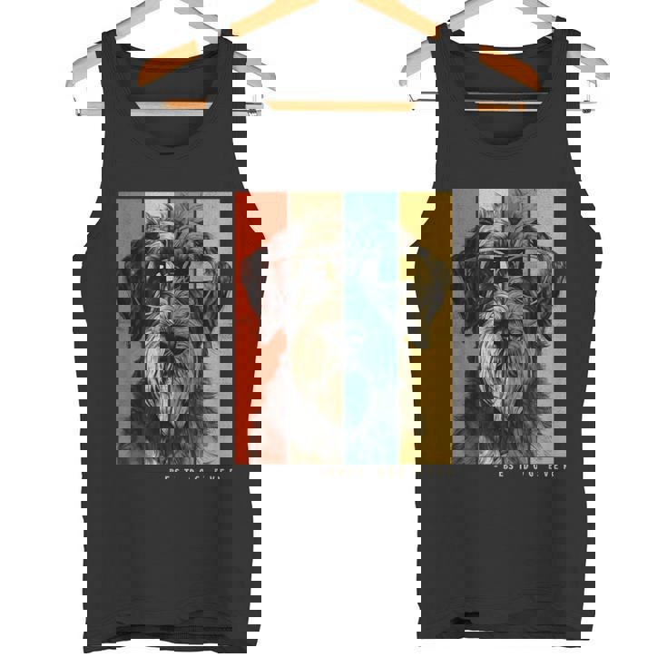 ヴィンテージ ジャイアント シュナウザー 犬 ママ パパ キッズ メンズ レディース タンクトップ