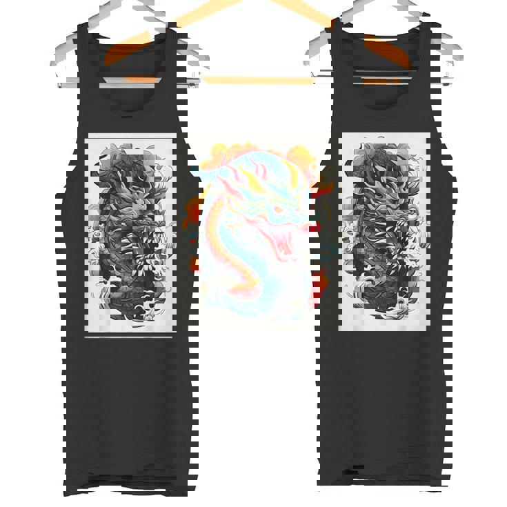 ヴィンテージ タトゥー アート ドラゴン タンクトップ