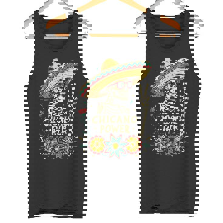 ヴィンテージ チカーノ Día De Los Muertos タンクトップ