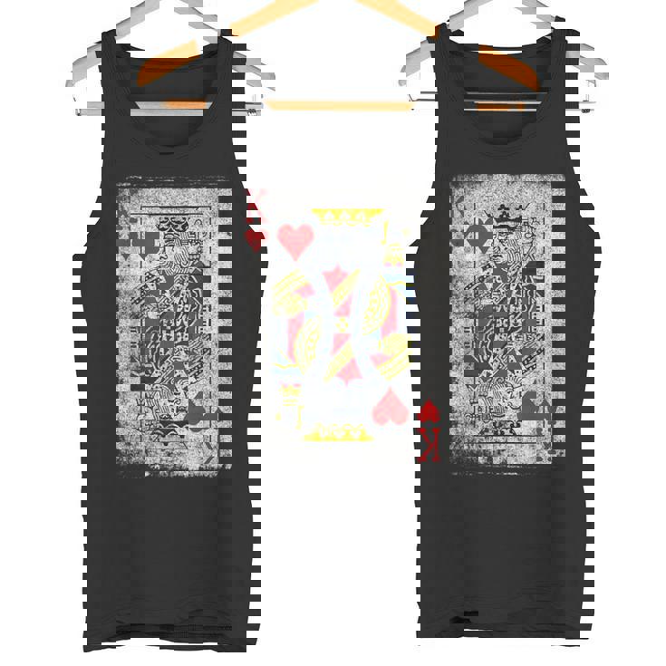 ヴィンテージ ハートのキングトランプ ハロウィン カジノ タンクトップ