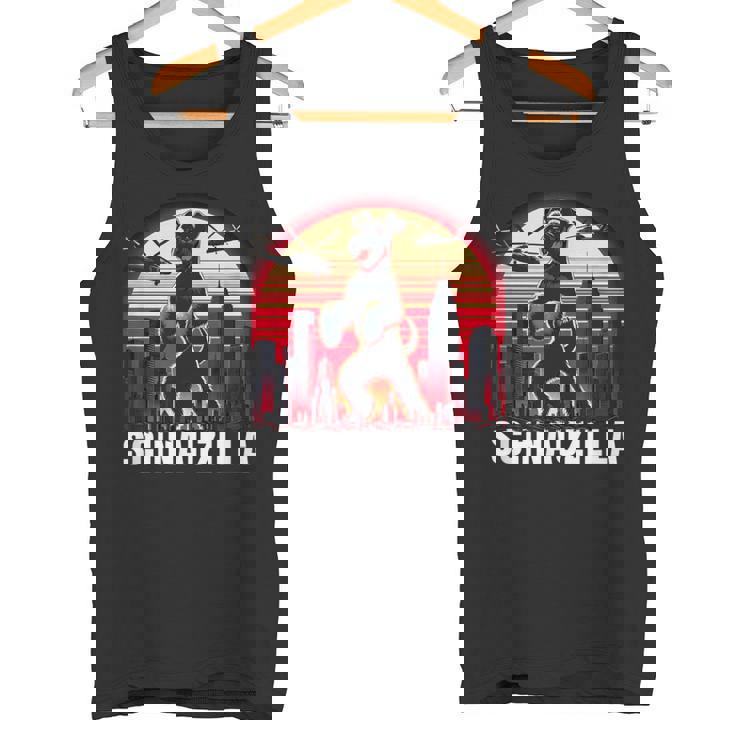 ヴィンテージ ミニ シュナウザー シュナウジラ アンティーク調 動物愛好家 タンクトップ