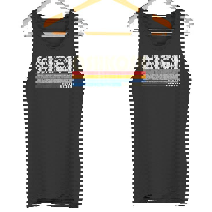 ヴィンテージ レトロ 70年代80年代スタイル オシュコシュの故郷、ウィスコンシン州 タンクトップ