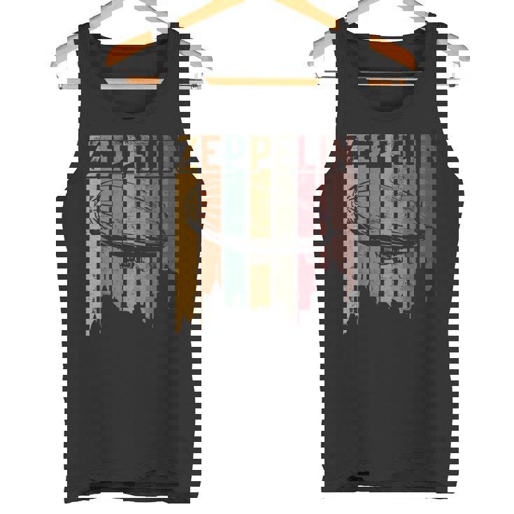 ヴィンテージ レトロ ツェッペリン 飛行船 アンティーク調 タンクトップ