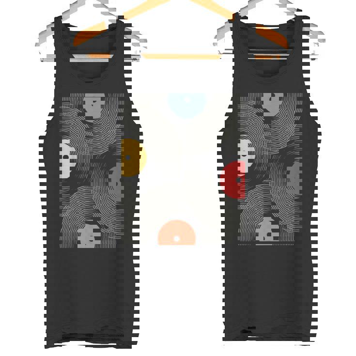 ヴィンテージ レトロレコード レコード モダンアート タンクトップ