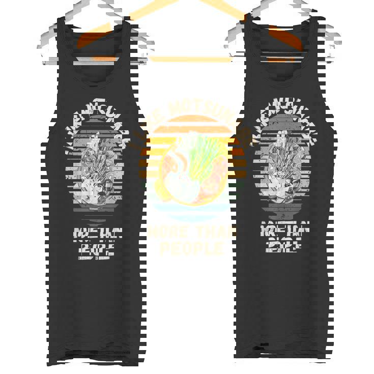 ヴィンテージ 人よりモツナベが好き レトロ もつ鍋 タンクトップ