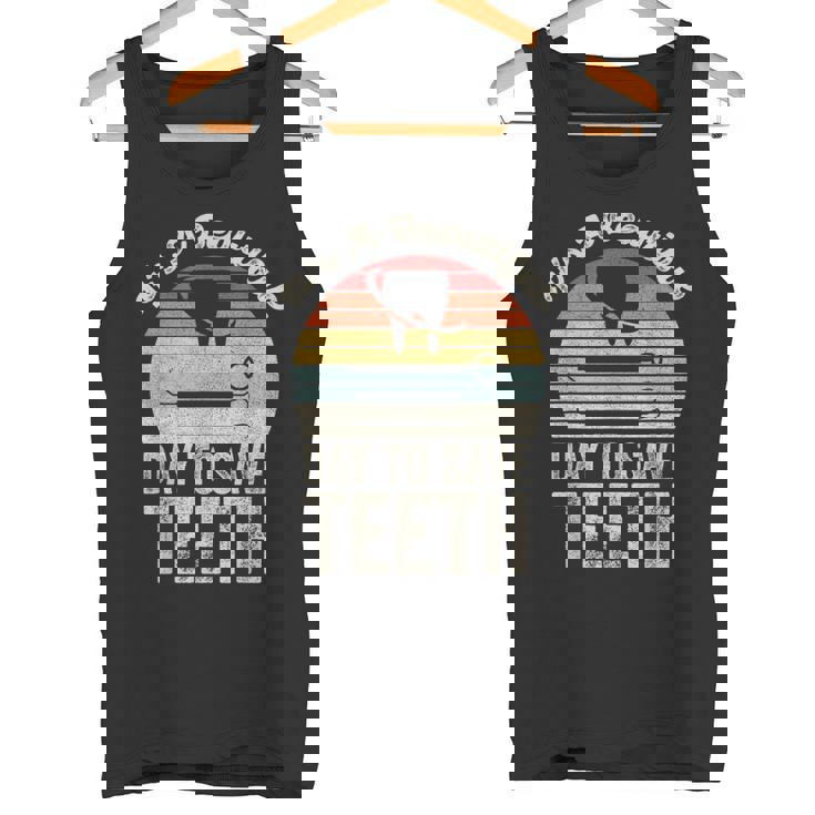 ヴィンテージ 歯医者 歯医者 美人の日 タンクトップ