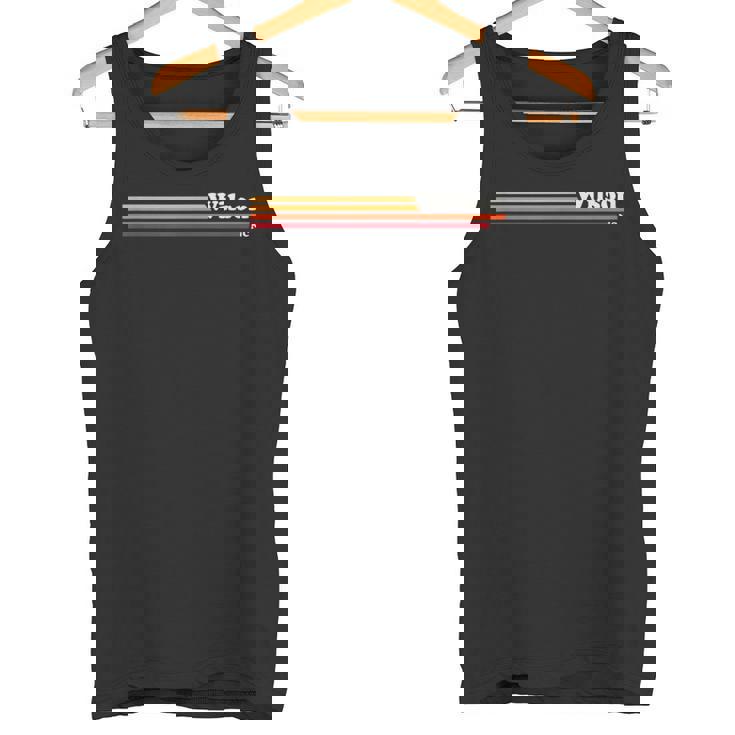 ヴィンテージ1980年代グラフィックスタイルウィルソンノースカロライナ州 タンクトップ