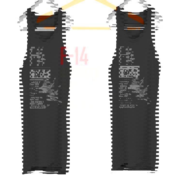 ヴィンテージf-14トムキャット戦闘機ジェット軍事航空ギフト タンクトップ