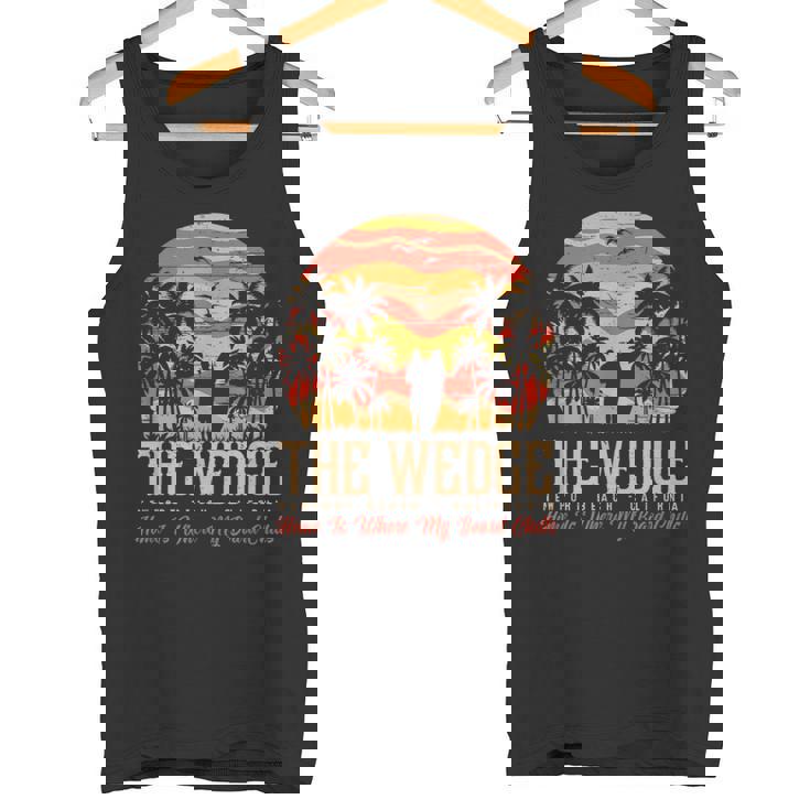 ヴィンテージウェッジバッジサーファーレトロサーファーバイブ タンクトップ