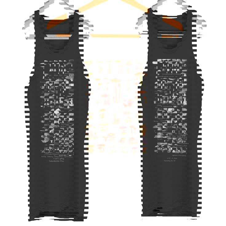 ヴィンテージキノコドイツ語の名前キノコ狩り タンクトップ