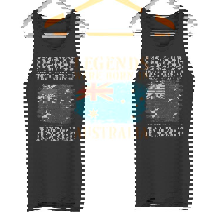 ヴィンテージデザインオーストラリア国旗オーストラリア タンクトップ