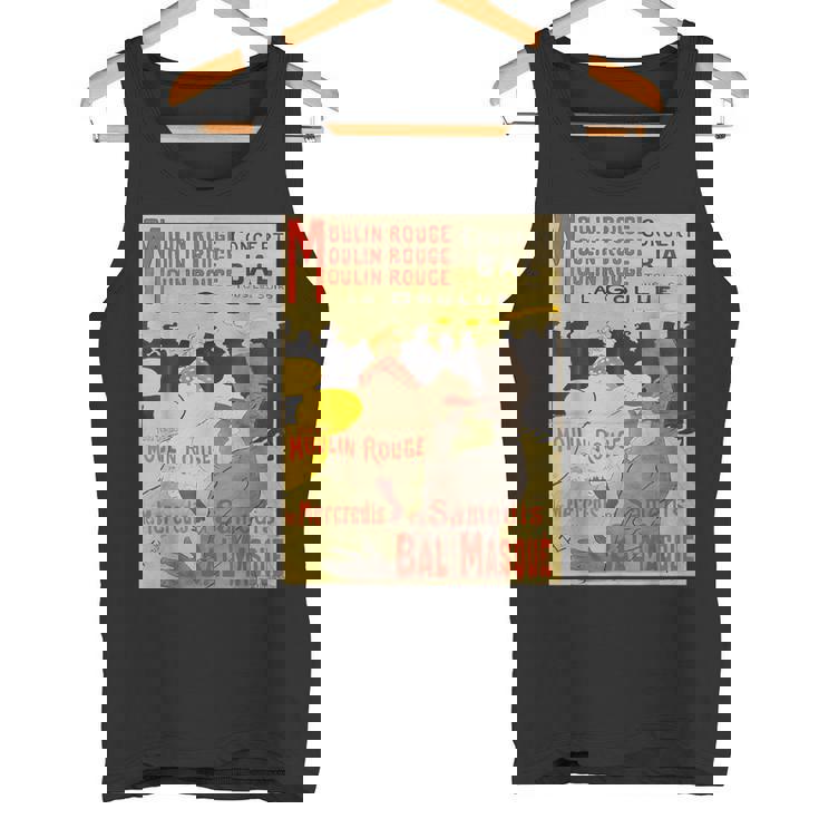 ヴィンテージポスター トゥールーズロートレック レトロtシャツ タンクトップ